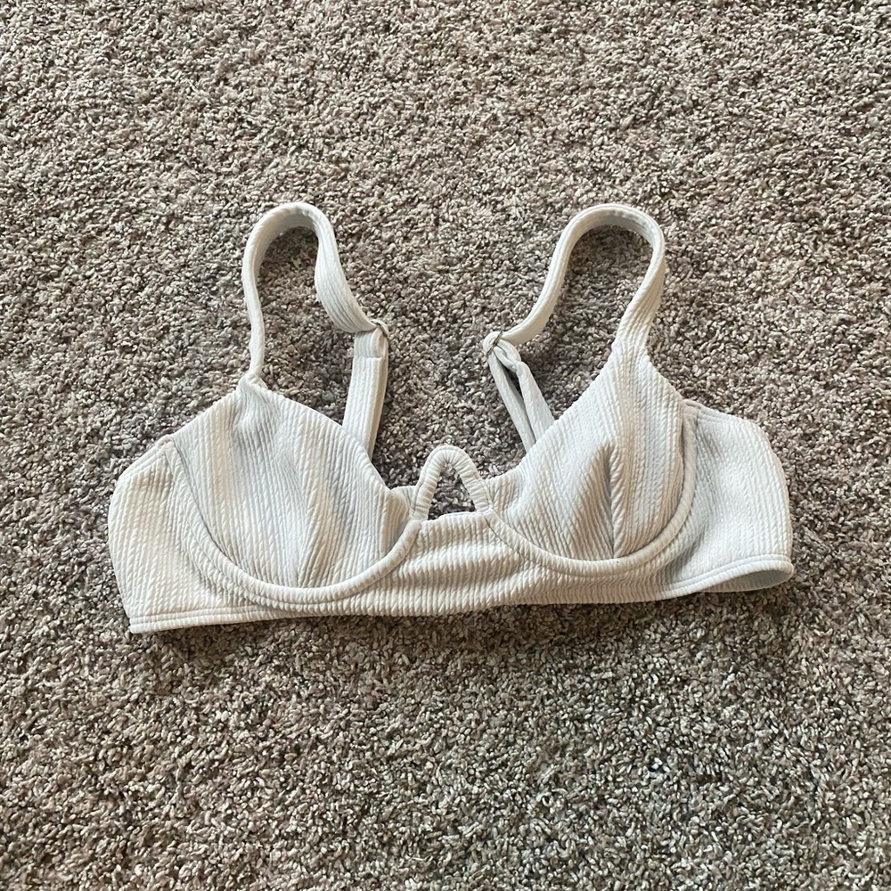 Ribbed swim top